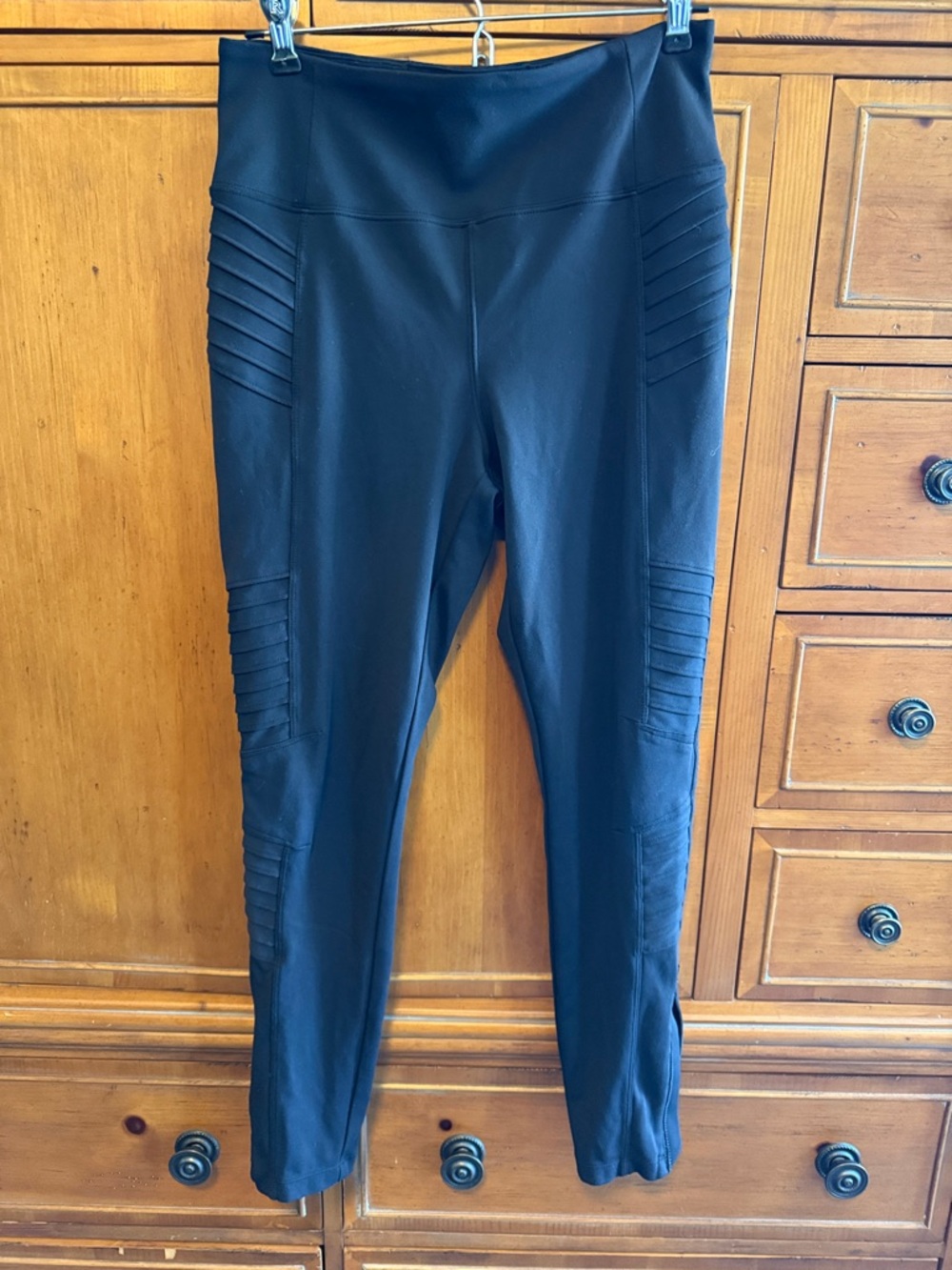 Athleta Delancey Moto Tight Leggings Black Medium